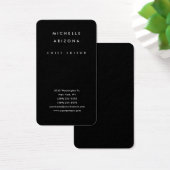 Minimalist Black Professional Modern Profile Card (Desk)