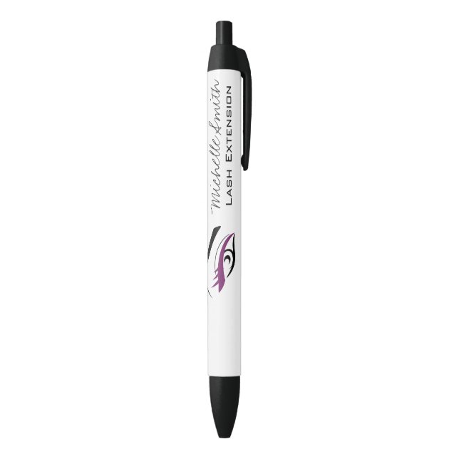 Minimalist Black Purple Eyelash Extension Makeup Pen (Bottom (Vertical))