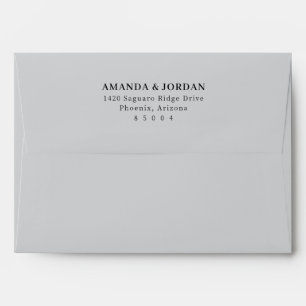 Minimalist Black Typographic Envelope