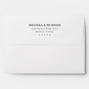 Minimalist Black Typographic Envelope