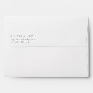 Minimalist Black Typographic Envelope