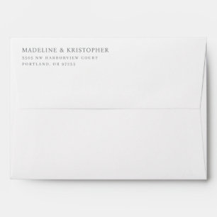 Minimalist Black Typographic Envelope