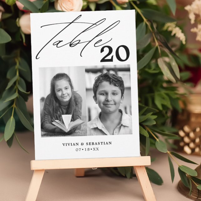 Minimalist Black Wedding Table Number Two Pictures (Creator Uploaded)