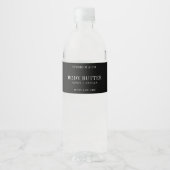Minimalist Black & White Body Lotion Product Label (Front)