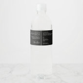 Minimalist Black & White Body Lotion Product Label (Back)