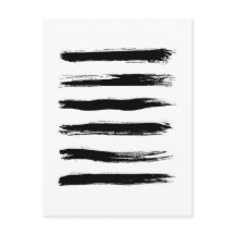 Minimalist Black & White Brush Strokes