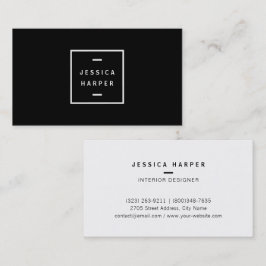 Minimalist Black/White Business Card