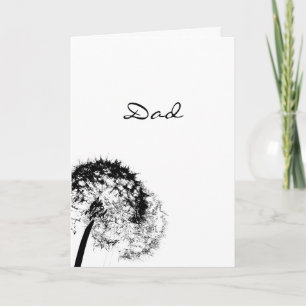 Minimalist Black White Father's Day Card
