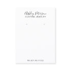 Minimalist black white jewelry earring display