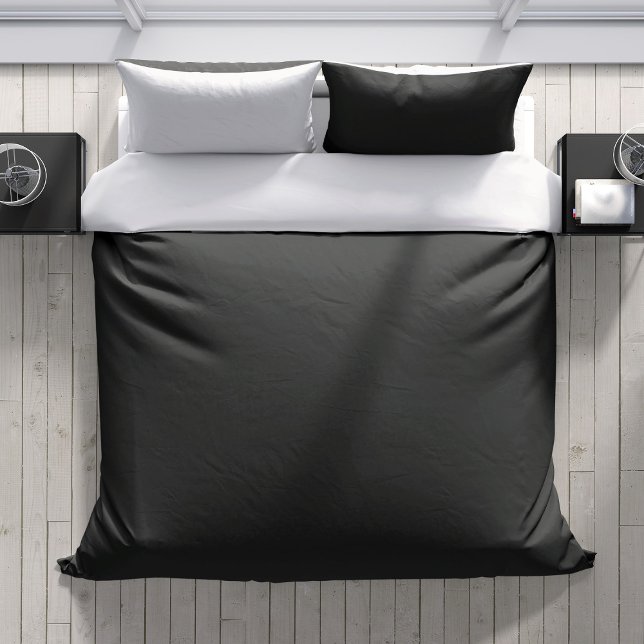 Minimalist Black White Modern Reversible  Duvet Cover (Reversible black and white duvet cover)