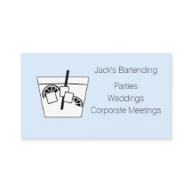 Minimalist Black & White on Blue