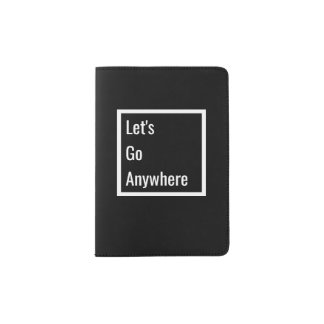 Minimalist Black & White Passport Holder