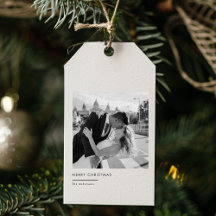 Minimalist Black & White Photo Christmas Gift