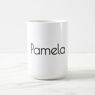Minimalist Black & White Professional Modern Name Coffee Mug