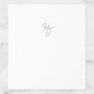 Minimalist Black White Wedding Envelope Liner