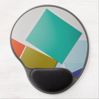 "Minimalist Bliss: White & Colorful Mousepad" Gel Mouse Pad