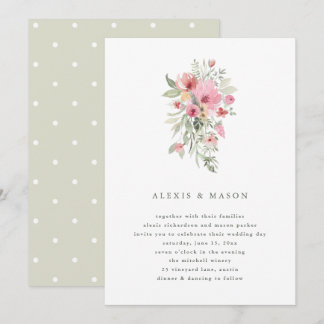 Minimalist Bloom | Wedding Invitation