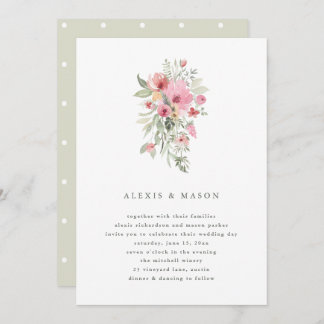 Minimalist Bloom | Wedding Invitation