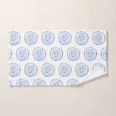 Minimalist Blue Circle Boho Bath Towel Set | Zazzle