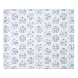 Minimalist Blue Circle Pattern Medium Duvet Cover