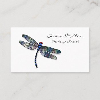 Minimalist Blue Dragonfly Appointment Card by timelesscreations at Zazzle