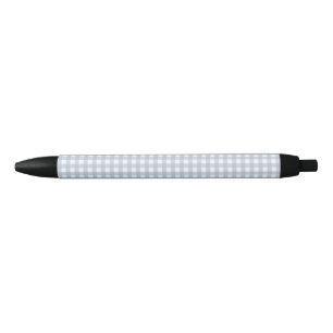 Minimalist Blue Gingham Plaid Pattern Pen