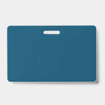 Minimalist Blue ID Badge Holder