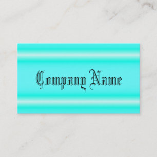 Minimalist Blue Neon by Kenneth Yoncich Business Card