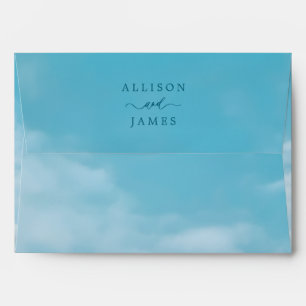 Minimalist Blue Sky Just Love Casual Envelope