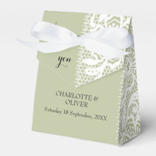 Minimalist Blush Floral Custom Wedding Favor Boxes