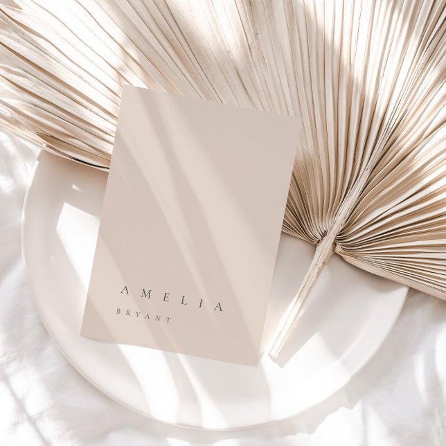 Minimalist Blush Pink Guest Name Place Card (Minimalist Blush Pink Guest Name Place Card)
