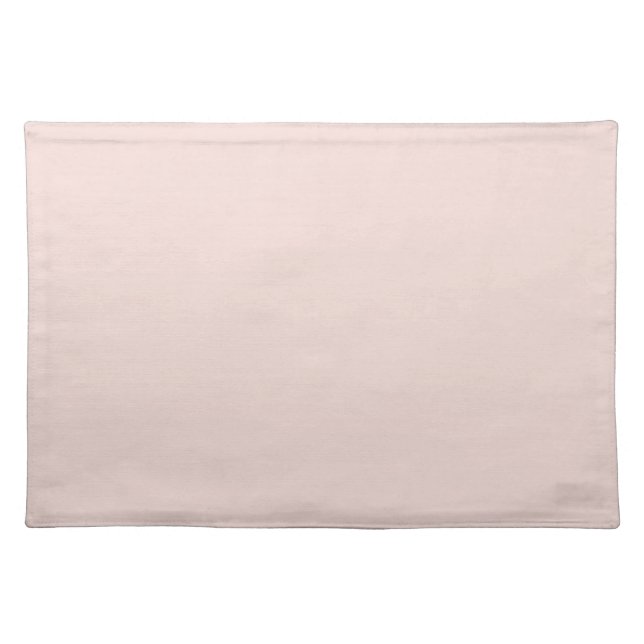 Minimalist blush pink solid plain elegant chic cloth placemat (Front)