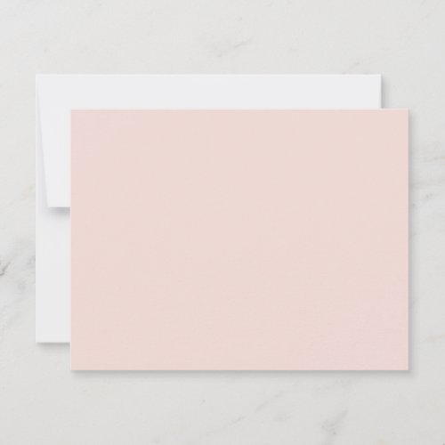 Minimalist blush pink solid plain elegant chic note card