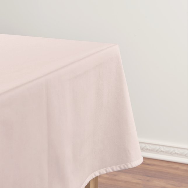 Minimalist blush pink solid plain elegant chic tablecloth (In Situ)