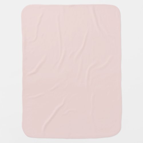 Minimalist blush pink solid plain elegant girly baby blanket