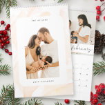 Minimalist Blush Pink Watercolor Family Photo Calendar<br><div class="desc">Cherish the memories of the year with our Blush Pink Watercolor Calendar. This personalized calendar features your family photo,  minimalist typography,  and a white frame,  making it a beautiful addition to any space.</div>