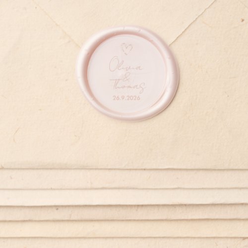Minimalist Blush  Wax Seal Sticker