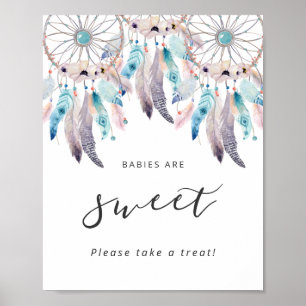 Minimalist Boho Baby Shower Babies are Sweet Sign