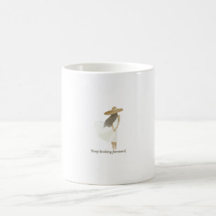 Minimalist Boho Girl Illustration Keep Looking For Coffee Mug