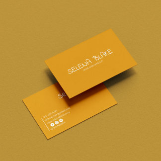 Minimalist Boho Gold– Elegant & Aesthetic Chic Business Card
