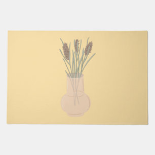 Minimalist Boho Lavender in Glass Vase Doormat