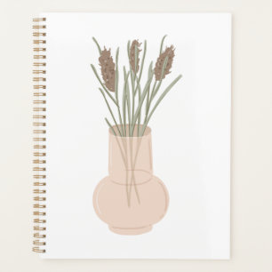 Minimalist Boho Lavender in Glass Vase Planner
