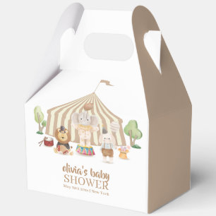 Minimalist Boho Magical Safari Circus Baby Shower  Favor Boxes