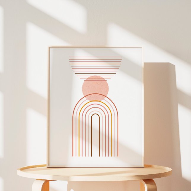 Minimalist Boho Rainbow Abstract Art Poster (Creator Uploaded)