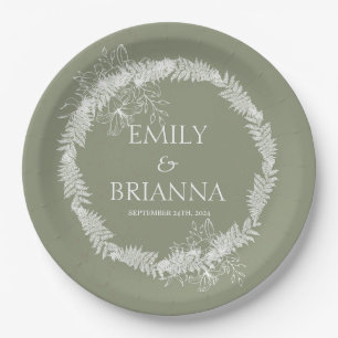 Minimalist Boho Sage Green Name Plates
