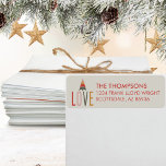 Minimalist Boho Simple Return Address Christmas Label<br><div class="desc">Enhance your holiday greetings with our Minimalist Boho Simple Warm Earthy Color Christmas Labels. These labels are designed to capture the essence of a cozy and earthy Christmas, making them the perfect finishing touch for your cards and envelopes. Inspired by Scandinavian and Bohemian aesthetics, these labels feature earthy tones and...</div>