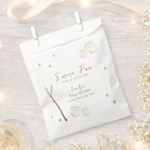 Minimalist Boho S'more Fun Stars Baby Shower Favor Bag