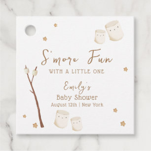 Minimalist Boho S'more Fun Stars Baby Shower Favor Tags