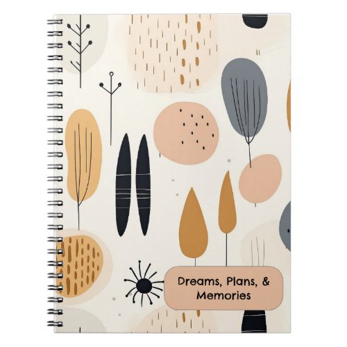 Minimalist Boho_style spiral notebook