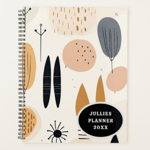 Minimalist Boho-style spiral notebook